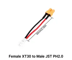 INJORA XT30-JST-PH2 - INJORA  Female XT30 to Male JST PH2.0