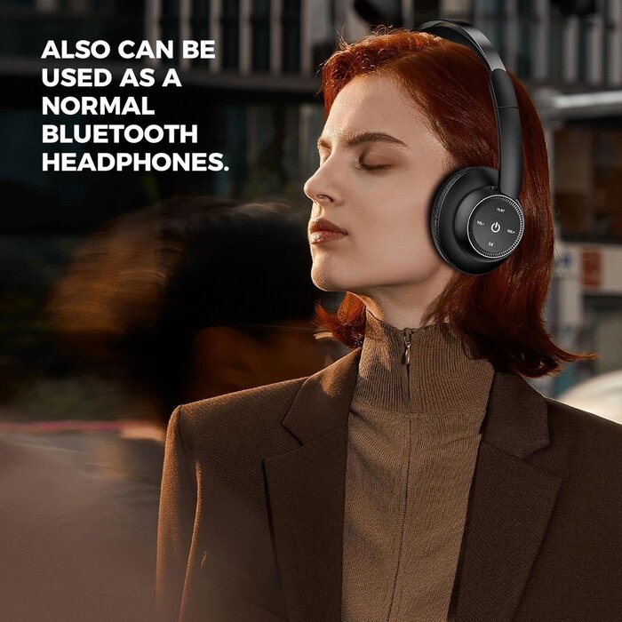 M98A - ROSIDA Wireless Headphones for TV Watching, Wireless Headphones for Seniors with Transmitter Charging Base, Bluetooth Headsets for TV, No Audio Delay, Gift for The Seniors or Parents, Black