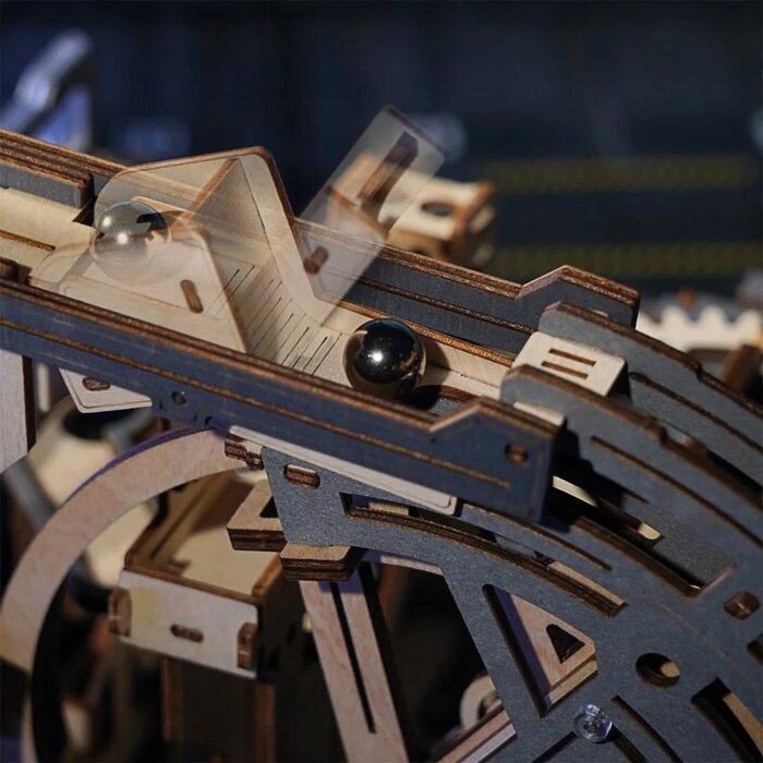 ROELGC01 - ROKR Marble Spaceport Marble Run 3D Wooden Puzzle