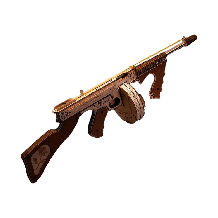ROELQB01 - Thompson Submachine Gun Toy 3D Wooden Puzzle