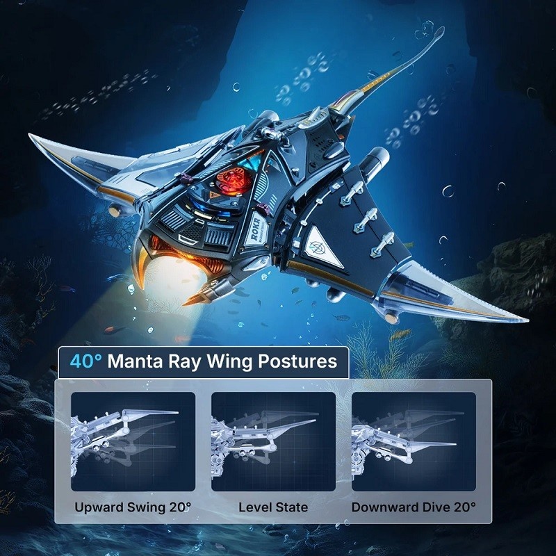 ROEMI06 - Manta Ray Mechanical 3D Puzzle Kit