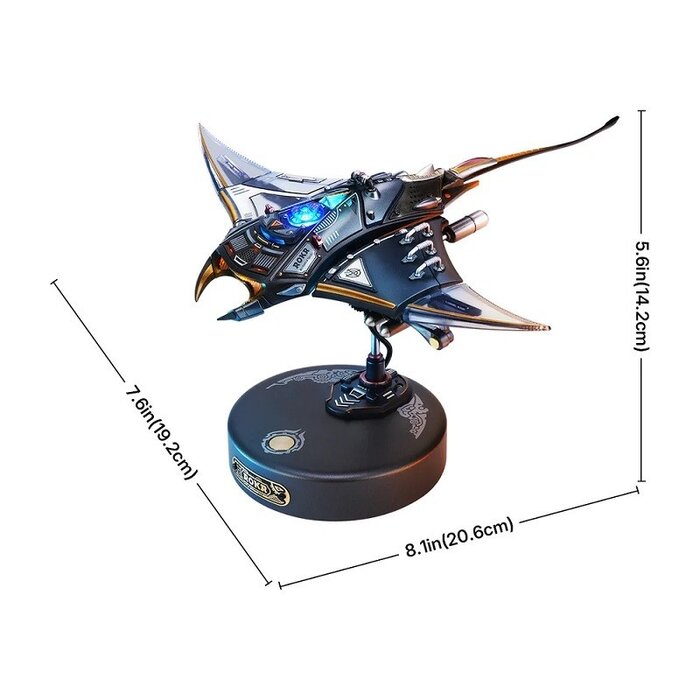 ROEMI06 - Manta Ray Mechanical 3D Puzzle Kit