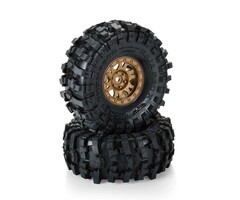 Power Hobby PRO1021315 - 1/10 Limited Edition Mickey Thompson Baja Pro X G8 1.9" Crawler Tires Mounted 12mm Bronze Impulse (2)