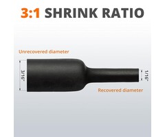 HS-3/16IN - Wirefy | Heat Shrink Tubing - 3/16in - 3:1 Ratio - 4ft - Adhesive Dual Wall Waterproof, Trusted UL Certification