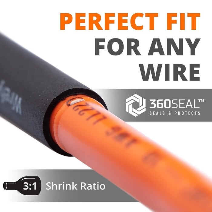 HS-3/16IN - Wirefy | Heat Shrink Tubing - 3/16in - 3:1 Ratio - 4ft - Adhesive Dual Wall Waterproof, Trusted UL Certification