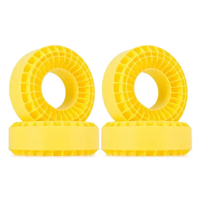 INJORA DGT-1906YE - INJORA 4pcs Yellow (Super Soft) Silicone Rubber Inserts for 1.9" 118-122mm(4.75" OD) Tires (1906)