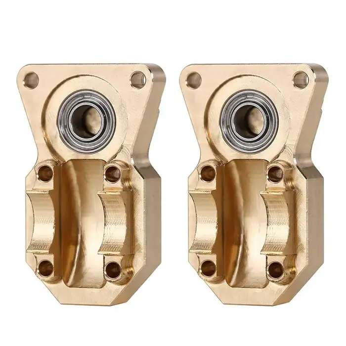 INJORA SCX24-82 - INJORA 2pcs 11g/pcs Heavy Front Rear Brass Diff Covers for Axial SCX24 AX24