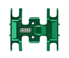 INJORA SCX24-12GN - INJORA Aluminum Gearbox Mount, Transmission Skid Plate for Axial SCX24, Green