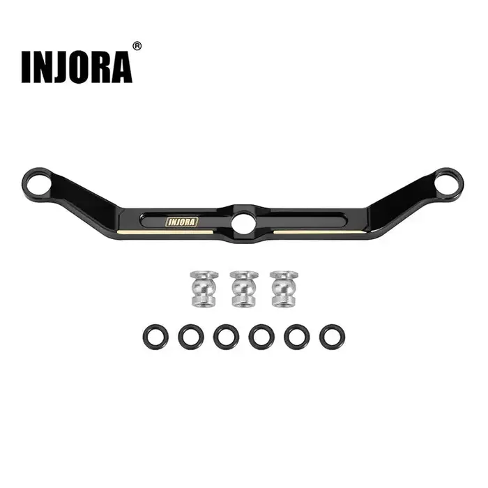 INJORA TRX4M-06BK - INJORA 12g/pcs Brass Steering Link for 1/18 TRX4M, Black