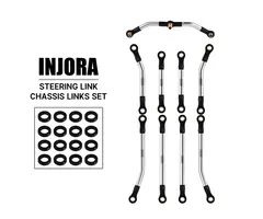INJORA 4M-57-70SR - INJORA Stainless Steel High Clearance Links Set for 1/18 TRX4M High Trail K10 F150