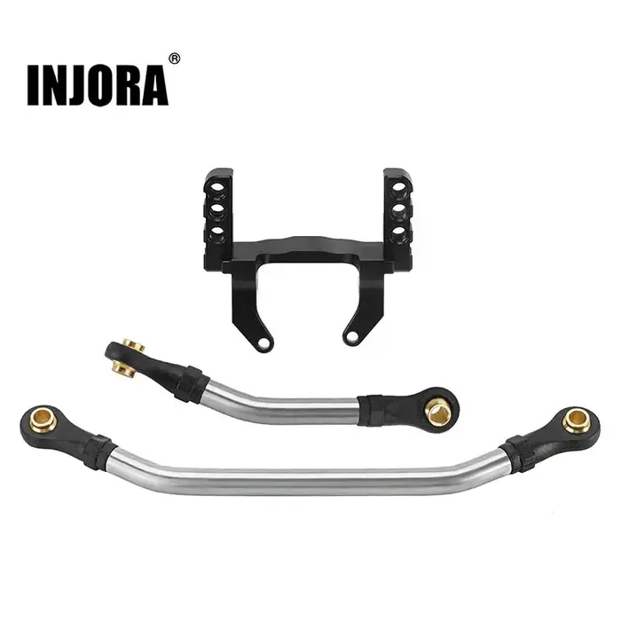 INJORA 4M-80 - INJORA Lay Down Servo Mount & Steering Links for 1/18 TRX4M Stock Axle
