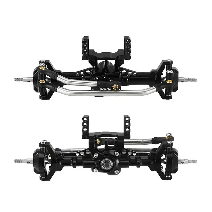 INJORA 4M-80 - INJORA Lay Down Servo Mount & Steering Links for 1/18 TRX4M Stock Axle