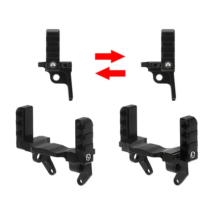 INJORA 4M-80 - INJORA Lay Down Servo Mount & Steering Links for 1/18 TRX4M Stock Axle