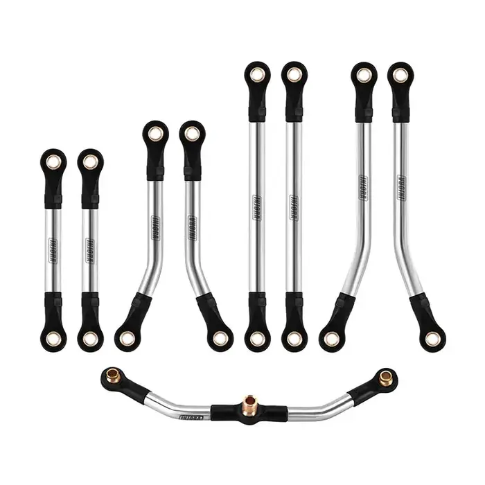 INJORA 4M-08-57 - INJORA Stainless Steel High Clearance Links Set for 1/18 TRX4M Defender Bronco