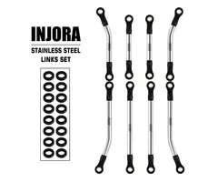 INJORA TRX4M-08SR - INJORA Stainless Steel High Clearance Chassis Links Set for 1/18 TRX4M Defender Bronco