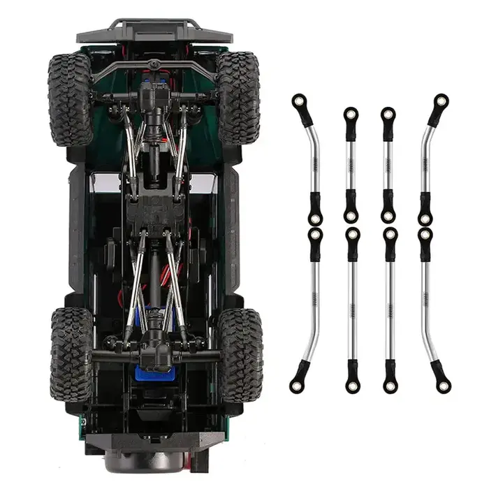 INJORA TRX4M-08SR - INJORA Stainless Steel High Clearance Chassis Links Set for 1/18 TRX4M Defender Bronco