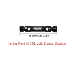 INJORA SCX24-140-40 - INJORA 1PCS 43-52mm (C10 Front) Hardened Steel Center Drive Shaft for SCX24 Mods