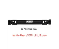 INJORA SCX24-140-52 - INJORA 1PCS 52-72mm (C10 Rear) Hardened Steel Center Drive Shaft for SCX24 Mods