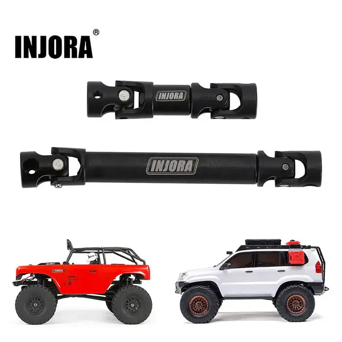 INJORA SCX24-42 - INJORA 32.5-40mm 57.5-80mm Hardened Steel Center Drive Shafts for Axial SCX24 Deadbolt GX470
