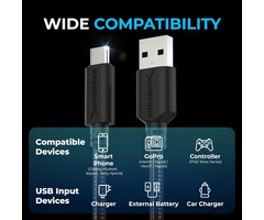 Premium High Speed 6ft USB-C to USB A 3.0