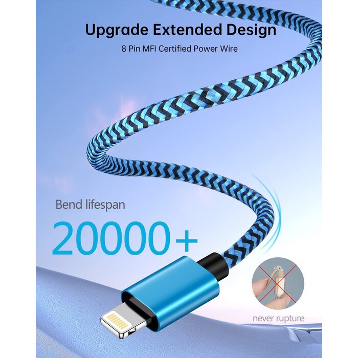 M/LIGHT-AUX-3FT - Aux Cord to iPhone 14 Pro Max, Lightning to 3.5mm Male Audio Cable Braided 3FT Auxiliar Ox Wire for Apple 14Pro 14 Plus 13 Pro Max 13 12 Mini X XR iPad iPod, iPhone Aux Chord for Car Speaker Headphone