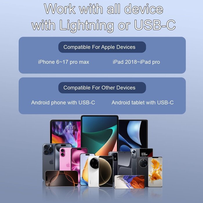 WM280 - Bulatry 2-Pack Wireless Mini Lavalier Lapel Microphone for iPhone, Android Phone(2 in 1) - 65ft Cordless Clip on Dual Mics with Noise Reduction 6H Working Time for Video Recording Vlogging, YouTube