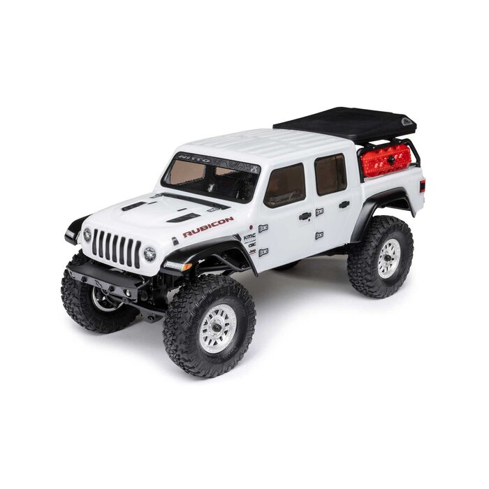 Axial AXI00005V2T4 - 1/24 SCX24 Jeep JT Gladiator 4X4 RTR Brushed Rock Crawler (Battery & Charger Included), White