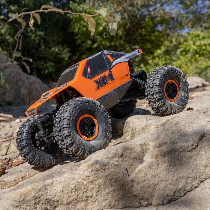 Axial AXI00003T2 - AX24 XC-1 4WS 4X4 RTR Brushed Rock Crawler (Battery & Charger Included), Orange