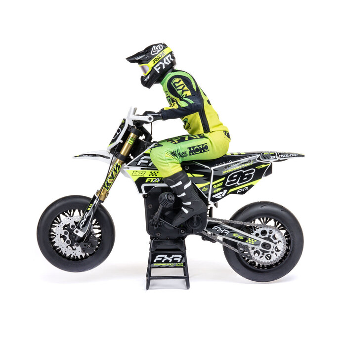 Losi LOS-2310  - 1/4 Losi Promoto-SM FXR Supermoto, White (Battery and Charger Included)