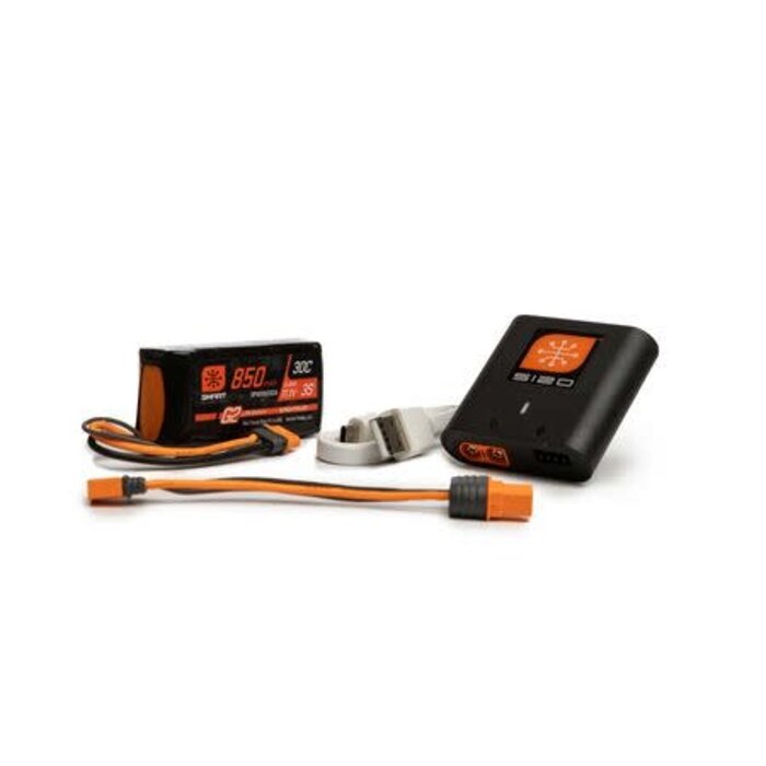 SPEKTRUM SPMXPSA100 - Smart Powerstage Air Bundle: 850mAh 3S G2 LiPo Battery / S120 Charger