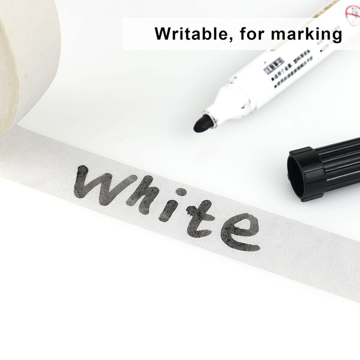 MT-1/2"-90FT - DOAY 90ft White Artist Tape - Art Masking Tape for Watercolor Paper, Canvas Acrylic Painting, Curves, Framing, Paint, Gouache, Console - Acid Free Drafting Tape 1/2" (0.50") Wide