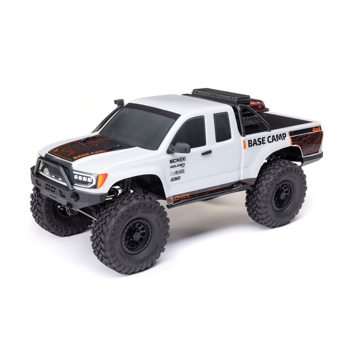Axial AXI-1375T1 - 1/10 SCX10 III Base Camp 4X4 RTR Brushed Rock Crawler, White