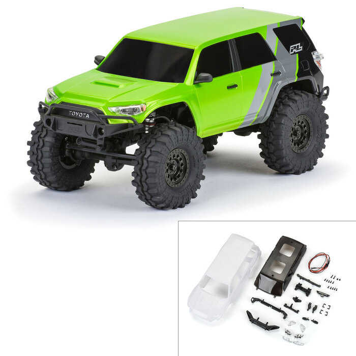 Pro-Line Racing PRO362100 - 1/24 2024 Toyota 4Runner TRD Pro White Hard Body Unassembled: SCX24