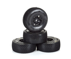 Pro-Line Racing PRO1028510 - 1/16 King Pin Front/Rear Tires MTD 12mm Black Split Six (4): MOJAVE GROM