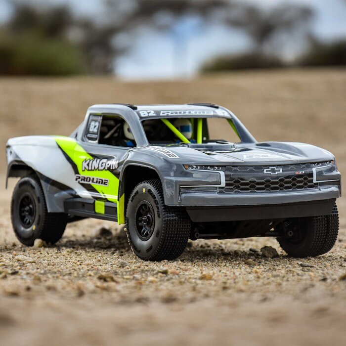 Pro-Line Racing PRO1028510 - 1/16 King Pin Front/Rear Tires MTD 12mm Black Split Six (4): MOJAVE GROM