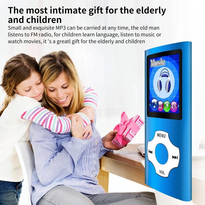 MP3/MP4 Portable Player, 1.8 Inch LCD Screen and Card Slot, Max Support 64GB TF Card