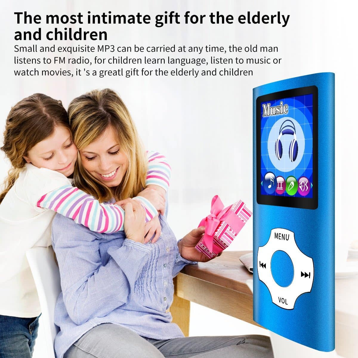 MP3/MP4 Portable Player, 1.8 Inch LCD Screen and Card Slot, Max Support 64GB TF Card