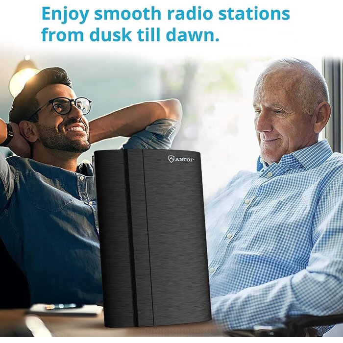 AT-212FM - ANTOP FM Antenna for Stereo Receiver Indoor, 50 Mile Range