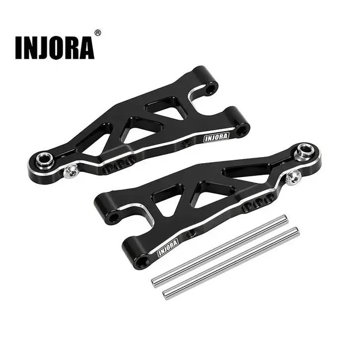INJORA GROM-06BK - INJORA Aluminum Front Lower Suspension Arms for Arrma Mojave Grom Losi Nascar