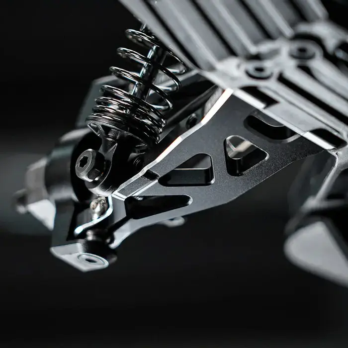 INJORA GROM-06BK - INJORA Aluminum Front Lower Suspension Arms for Arrma Mojave Grom Losi Nascar