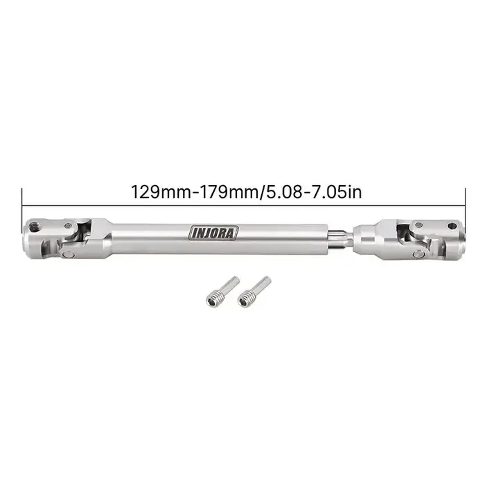INJORA DG-CD04-129 - INJORA 129-179mm Stainless Steel Heavy-Duty Drive Shaft for 1/10 RC Crawler