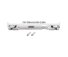 INJORA DG-CD04-119 - INJORA 119-159mm Stainless Steel Heavy-Duty Drive Shaft for 1/10 RC Crawler
