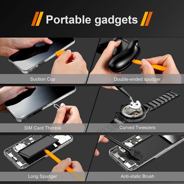 21pcs Precision Screwdriver Set Magnetic, Repair Tools Kit for Fix Phone/iphone,Computer/PC,Tablet/Pad,Watch,PS4 - Replace Screen Battery Camera Small Electronics Open Pry Tool Kits Sets DIY