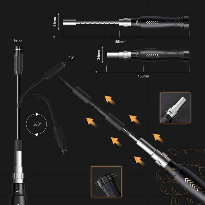 FO164 - JAKEMY Precision Screwdriver Set, Laptop Tool Kit, 164 in 1 Professional Computer Screwdrivers Repair Kit with T5 T6 Torx Screwdriver for Eyeglass, Ph