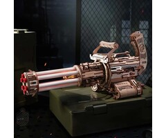 ROELQA01 - Rotating Barrel Machine Gun Toy 3D Wooden Puzzle