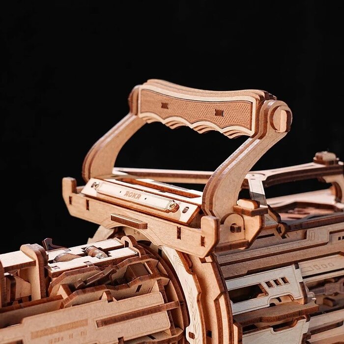 ROELQA01 - Rotating Barrel Machine Gun Toy 3D Wooden Puzzle