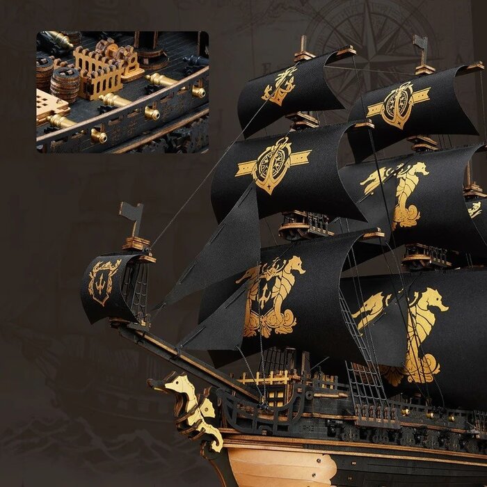 ROEMCB02 - The Seahorse Barque Sailing Ship Scale Model Vehicle