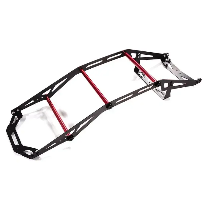 INTEGY C29616RED - Metal Alloy Exo-Skeleton Body Roll Cage Kit for Traxxas X-Maxx 4X4