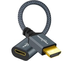 Twozoh HDMI/M-MINI-HDMI/F - Twozoh HDMI Male to Mini HDMI Female Adapter Cable, Male HDMI to Female Mini HDMI Cable Adapter (A Type to C Type) 3D/4K 1080p HDMI 2.0 (20cm/0.6ft)