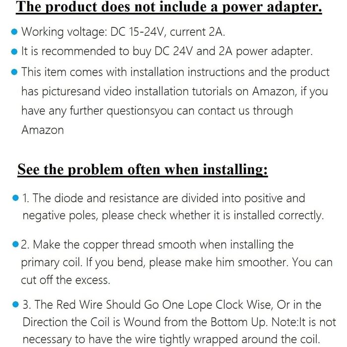 TESLA-COIL-KIT - WWZMDiB Mini DIY Tesla Coil Kit Practice Soldering Project Electronic Kit for Adults which can Sing, wirelessly Transmit Electricity, Light Fluorescent Lamps, and Have Wonderful arcs.